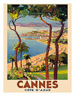 Cannes Beach - Cote d'Azur, Ete Hiver, France - Fine Art Prints & Posters