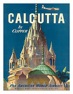 Pan American World Airways - Calcutta by Clipper, India - Fine Art Prints & Posters