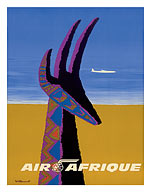Air Afrique - Gazelle - Fine Art Prints & Posters