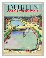 Dublin, Ireland - Coach Tours by CIÉ (Córas Iompair Éireann) - Fine Art Prints & Posters