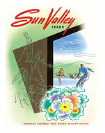 Sun Valley, Idaho USA - Ice Skating - Fine Art Prints & Posters