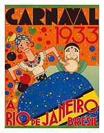 Carnaval (Carnival) 1933 - A Rio de Janeiro, Bresil (Brazil) - Fine Art Prints & Posters
