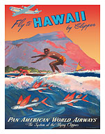 Fly To Hawaii by Clipper, Pan American World Airways - Fine Art Prints & Posters