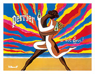 Perrier - The Dancing Couple (Le Couple Dansant) - This is Crazy! (C'est Fou!) - Fine Art Prints & Posters