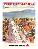 Puerto Vallarta, Mexico - Mexicana Airlines (CMA-Compañía Mexicana de Aviación) - Fine Art Prints & Posters
