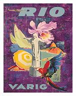 Rio de Janeiro, Brazil - Varig Airlines - Fine Art Prints & Posters
