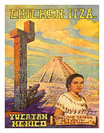 Chichen Itza - Yucatan, Mexico - El Castillo Mayan Pyramid - Fine Art Prints & Posters