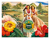 Hawaii USA, 1942 Hawaii Tourist Bureau booklet - Fine Art Prints & Posters