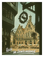 Travel to Germany (Reist in Deutschland) - The Roman (Römer) Old Town Hall - Frankfurt - Fine Art Prints & Posters