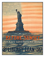Before Sunset - Buy A U.S. Government Bond of the 2nd Liberty Loan of 1917 - Giclée Art Prints & Posters