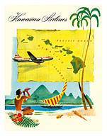 Fly Hawaiian Airlines - Giclée Art Prints & Posters