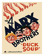 The 4 Marx Brothers in Duck Soup - Fine Art Prints & Posters