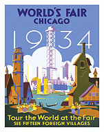 World's Fair Chicago 1934 - Tour the World at the Fair - Fine Art Prints & Posters