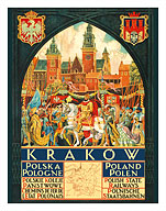 Kraków, Polska (Kracow, Poland) - Polskie Koleje Państwowe (Polish State Railways) - King Stefan Bathory - Fine Art Prints & Posters