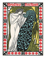 The Kiss - Bradley His Book - Woman with Peacock - Art Nouveau Poster - Giclée Art Prints & Posters