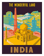 India - The Wonderful Land - Taj Mahal - Fine Art Prints & Posters