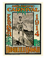 Mid Pacific Carnival 1914, Honolulu, Hawaii - Giclée Art Prints & Posters