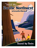 Pacific Northwest Wonderland by Train - Union Pacific Railroad - Fine Art Prints & Posters