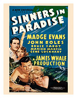 Sinners in Paradise - Starring Madge Evans, John Boles - Universal Pictures - Fine Art Prints & Posters