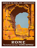 Rome - Par le Train de Luxe (by Deluxe Train) - Rome Express - Fine Art Prints & Posters