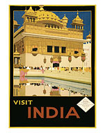 Visit India - The Golden Temple (Harmandir Sahib) - Amritsar, Punjab - Fine Art Prints & Posters