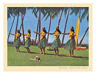 Kodak Hula Show - Waikiki, Hawaii - c. 1950's - Giclée Art Prints & Posters