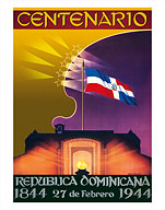 Centenario (Centennial) - Republica Dominicana (Dominican Republic) - 1944 - 1844 - Fine Art Prints & Posters