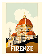Florence (Firenze) Italy - Santa Maria del Fiore Cathedral, the Duomo of Florence - Fine Art Prints & Posters