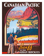 Banff in the Canadian Rockies - Lake Louise National Park, Canada - Canadian Pacific Railway Company - 1936 - Fine Art Prints & Posters