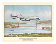 First Commercial Round-the-World Flight - Pan American World Airways - Lockheed Constellation - c. 1947 - Fine Art Prints & Posters