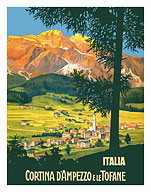 Cortina d'Ampezzo (Cortina) e le (and the) Tofane Mountains - Italia (Italy) - Fine Art Prints & Posters