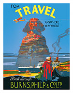 For Travel Anywhere, Everywhere - Air, Land, Sea - Sphinx - Burnes, Philip & Co. Ltd. - Fine Art Prints & Posters