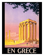 En Grèce (in Greece) - Ancient Temple of Zeus - Athens, Greece - Fine Art Prints & Posters
