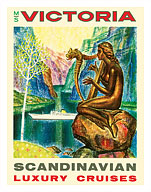 Scandinavian - Mediterranean - West Indies - MS Victoria Luxury Cruises - Incres Line - Giclée Art Prints & Posters