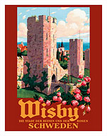 Wisby, Schweden (Visbey, Sweden) - Der Stadt der Ruinen und der Rosen - Fine Art Prints & Posters