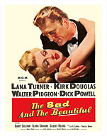 The Bad and the Beautiful - Starring Kirk Douglas and Lana Turner - Fine Art Prints & Posters