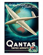 Out of a Great Past, a Greater Future - Qantas Empire Airways (QEA) - The Big Name in Empire Aviation - Fine Art Prints & Posters