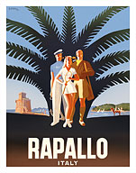 Rapallo, Liguria, Italy - Castle on the Sea and Italian Riviera - Fine Art Prints & Posters