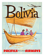 Bolivia - Pacifica International Airways - c. 1950's - Giclée Art Prints & Posters