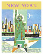 New York - Statue of Liberty - c. 1960 - Fine Art Prints & Posters