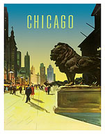Chicago - c. 1950's - Fine Art Prints & Posters