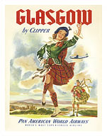 Glasgow Scotland by Clipper - Pan American World Airways - Fine Art Prints & Posters