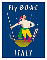Venice, Italy - Fly BOAC (British Overseas Airways Corporation) - c. 1953 - Fine Art Prints & Posters