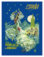 Spain - Belleza y Armonia (Beauty and Harmony) - c. 1950's - Fine Art Prints & Posters