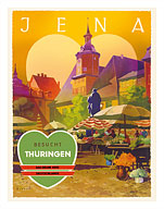 Jena, Germany - Besucht Thüringen (Visit Thuringia) - Das Grüne Herz Deutschlands (The Green Heart) - Fine Art Prints & Posters