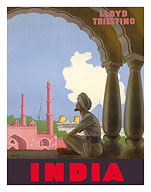 India - Lloyd Triestino Italian Shipping Company - Fine Art Prints & Posters