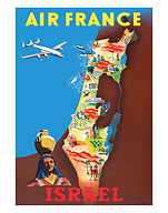 Israel Aviation - Tel-Aviv Jerusalem - Lockheed Constellation - Fine Art Prints & Posters