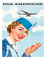 Pan Am American Stewardess - Fine Art Prints & Posters