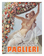 Paglieri - Dai Fiori Le Ciprie i Profumi (From the Flowers come the Powders and Scents of Paglieri) - Naked Woman - Fine Art Prints & Posters