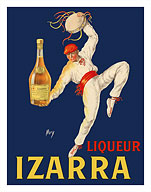 Liqueur Izarra - Grande Liqueur de la Côté Basque (of the Basque Country) - Traditional Basque Dancer - Giclée Art Prints & Posters